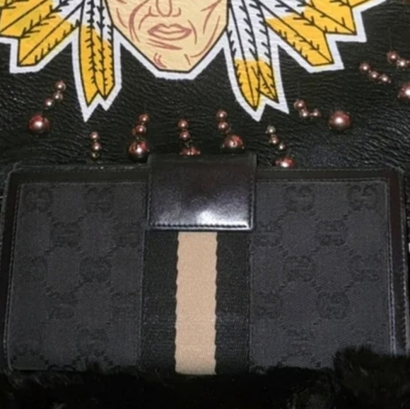 Gucci Black canvas Vintage Sherry Web stripe Authentic FIRM - Picture 13 of 15